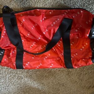PINK Red Duffel Bag
